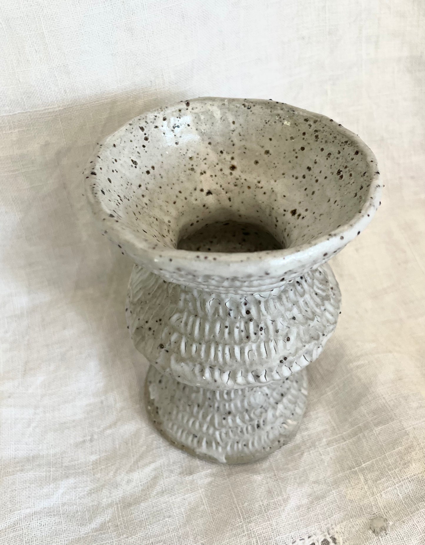 Textured Lines Bud Vase X