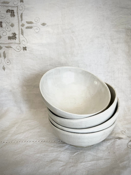 Cereal Bowls in White