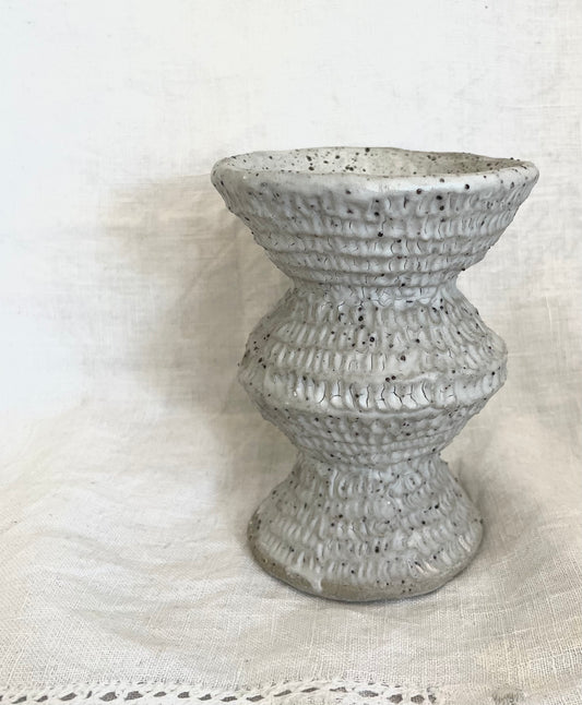Textured Lines Bud Vase X