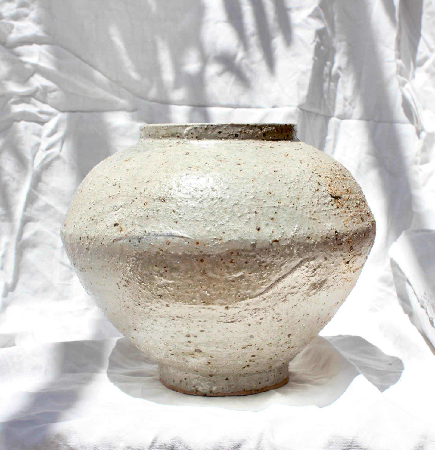 Moon Jar with Iron and slip