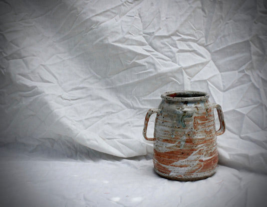 Nuka Shino Two-Handled Vase