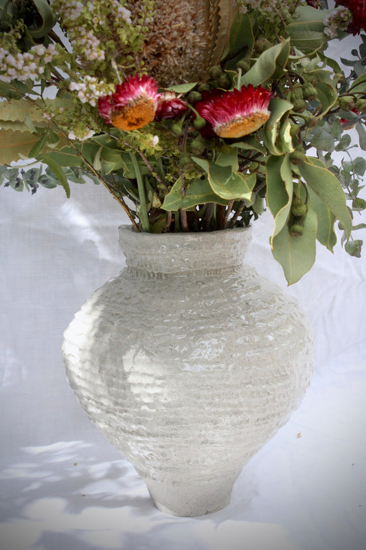 Classical Textured Lines Vase
